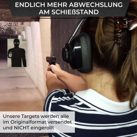 Criminal Target - Graspapier mit klar sichtbaren Einschusslöchern und blendfreier Oberfläche - Image 5