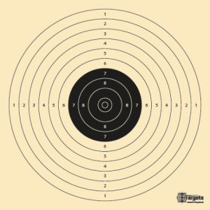 LP Target 17x17 cm - 200 g/m² chamois