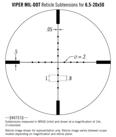 Vortex Viper 6,5-20x50 PA Mil Dot MOA - Kopie - Image 7