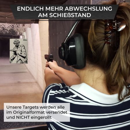 Zombie Snobby - Graspapier mit klar sichtbaren Einschusslöchern und blendfreier Oberfläche - Image 4