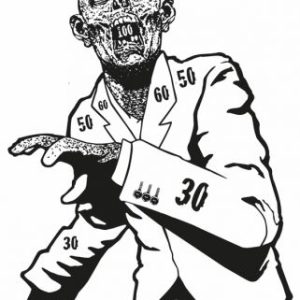 Zombie Target "Snobby" / 20"x27"/Paper 120g/m