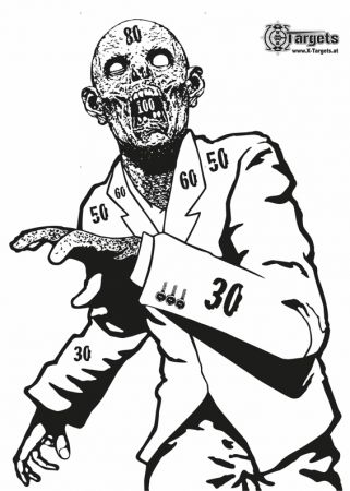 Zombie Target "Snobby" / 20"x27"/Paper 120g/m - Kopie