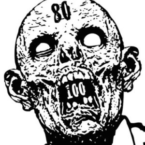 Schusspflaster - Zombie Head