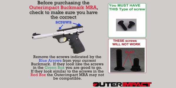 Outerimpact Red Dot Montage Browning Buck Mark - Image 3